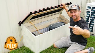 Pond Aerator Pump house with Solar capability! (Solar incoming soon!) Off-Grid Pump House by DIYTyler 4,492 views 10 months ago 10 minutes, 50 seconds