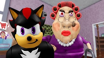 Sonic Shadow Vs ESCAPE EVIL GRANDMA! (FIRST PERSON OBBY) Walkthrough and All Jumpscares