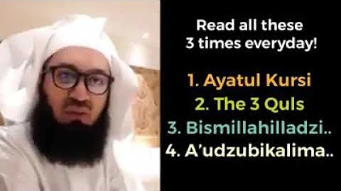 Ayatul Kursi | 3 Quls - Mufti Menk Powerful Reminder