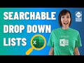 Excel Searchable Drop Down List - No VBA and No Formulas!