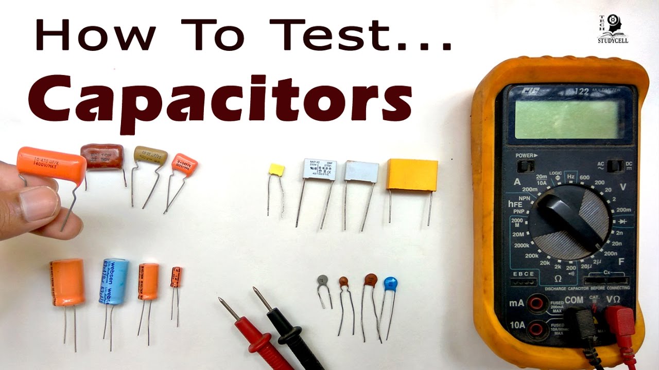 How Capacitors with and without Multimeter - YouTube