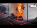 Столб огня в Бейруте - взорвался грузовик с газовыми баллонами💥💥💥