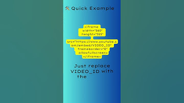 How to Embed YouTube Videos in HTML  #coding #frontendcourse #webdesign #programming #html