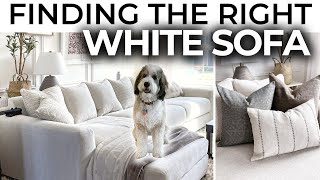THINGS TO CONSIDER WHEN BUYING A SOFA + OUR AFFORDABLE WHITE SOFA LIVING ROOM UPDATE by Hunner's Designs 3,160 views 1 year ago 6 minutes, 33 seconds