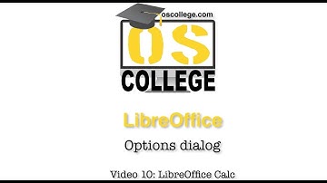 LibreOffice: Options dialog - LibreOffice Calc section