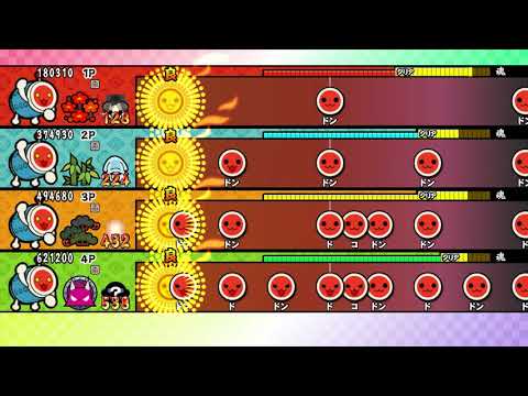 【太鼓の達人 Wii U3】ギミチョコ!!【全難易度同時再生】