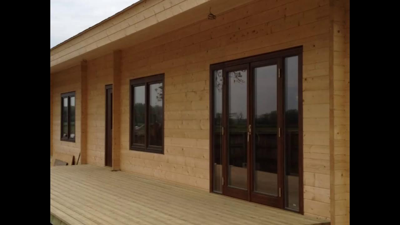 Log building to legal definition of a twin caravan unit conforming to