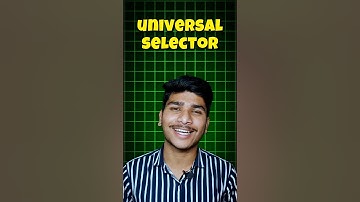 Universal Selector | CSS Tutorial for Beginners #html #webdevelopment #css #coding #js #learnwebdev