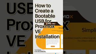 How to Create a Bootable USB for Proxmox VE Installation – Easy Tutorial
