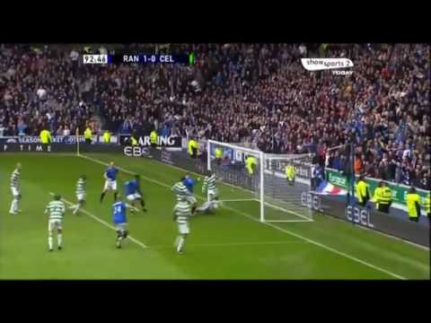 Rangers 1 0 Celtic Maurice Edu - With Sky Sports Commentary! 28/02/10