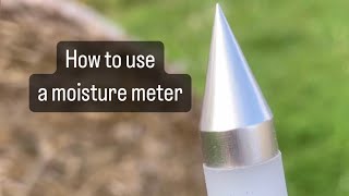 How to use a hay and straw moisture meter, Agreto HFM II 50 cm, straw bale for mulch