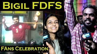 Bigil Fdfs Verithanam Celebration At Rohini Theatre Vijay Atlee Nayanthara