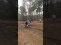 Kx85 vs crf150r  holeshot flip over  funny motocross havefun dirtbike bikelife moto