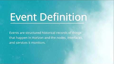OpenNMS 101 Module 03 A EventD Definition and Configuration