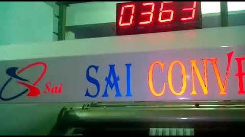 High speed cantilever slitting machine-450mpm make: SAI CONVERTING