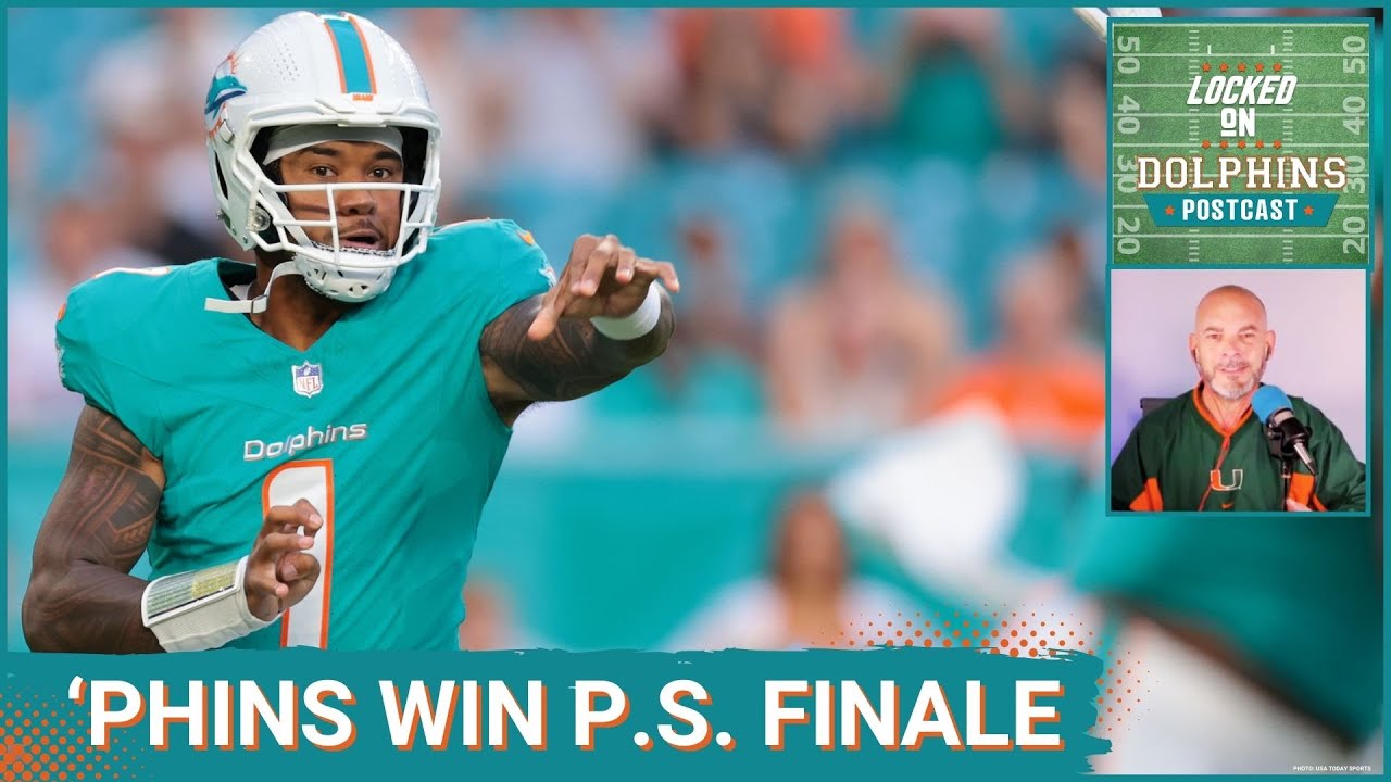 DOLPHINS POSTCAST: Tua Tagovailoa, Offense So-So in Miami Dolphins 14-6 Win Over Jacksonville Jags