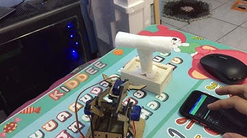 Test control robot arm by applcation blynk