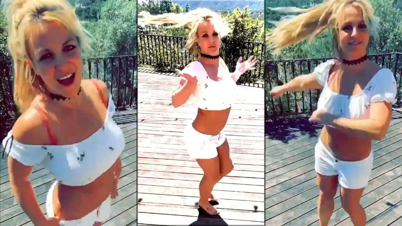 Britney Spears Dances To Madonna In Revealing Red Top