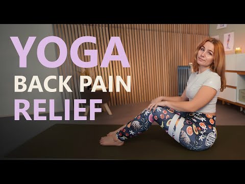 ASMR Easy Yoga BACK PAIN RELIEF for EVERYONE with upper and lower back pain | soft-spoken