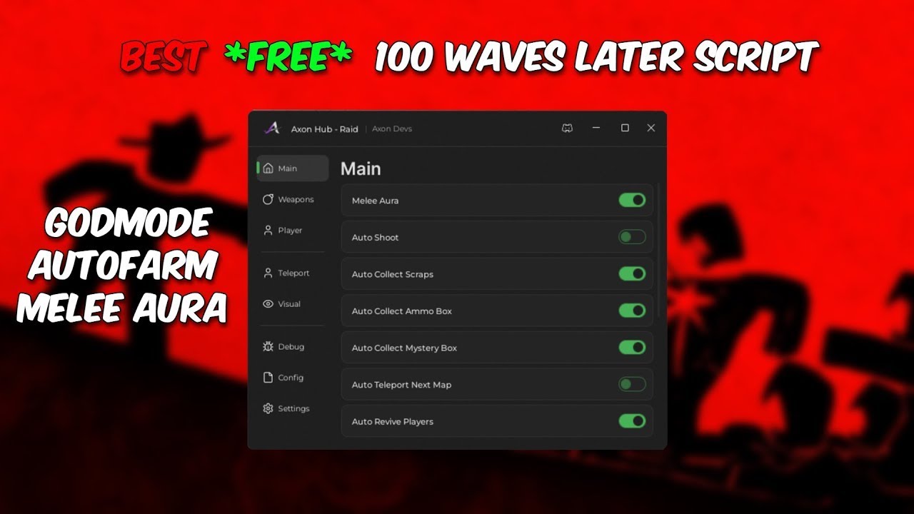 NEW 100 Waves Later Script Auto Farm And Kill Aura Roblox 2026 