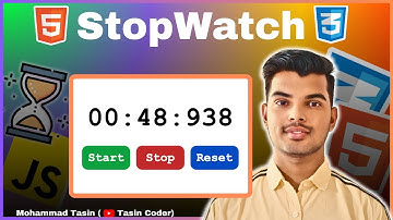 Create a Stopwatch ⏱ Using HTML, CSS & JavaScript | Frontend Project for Beginners
