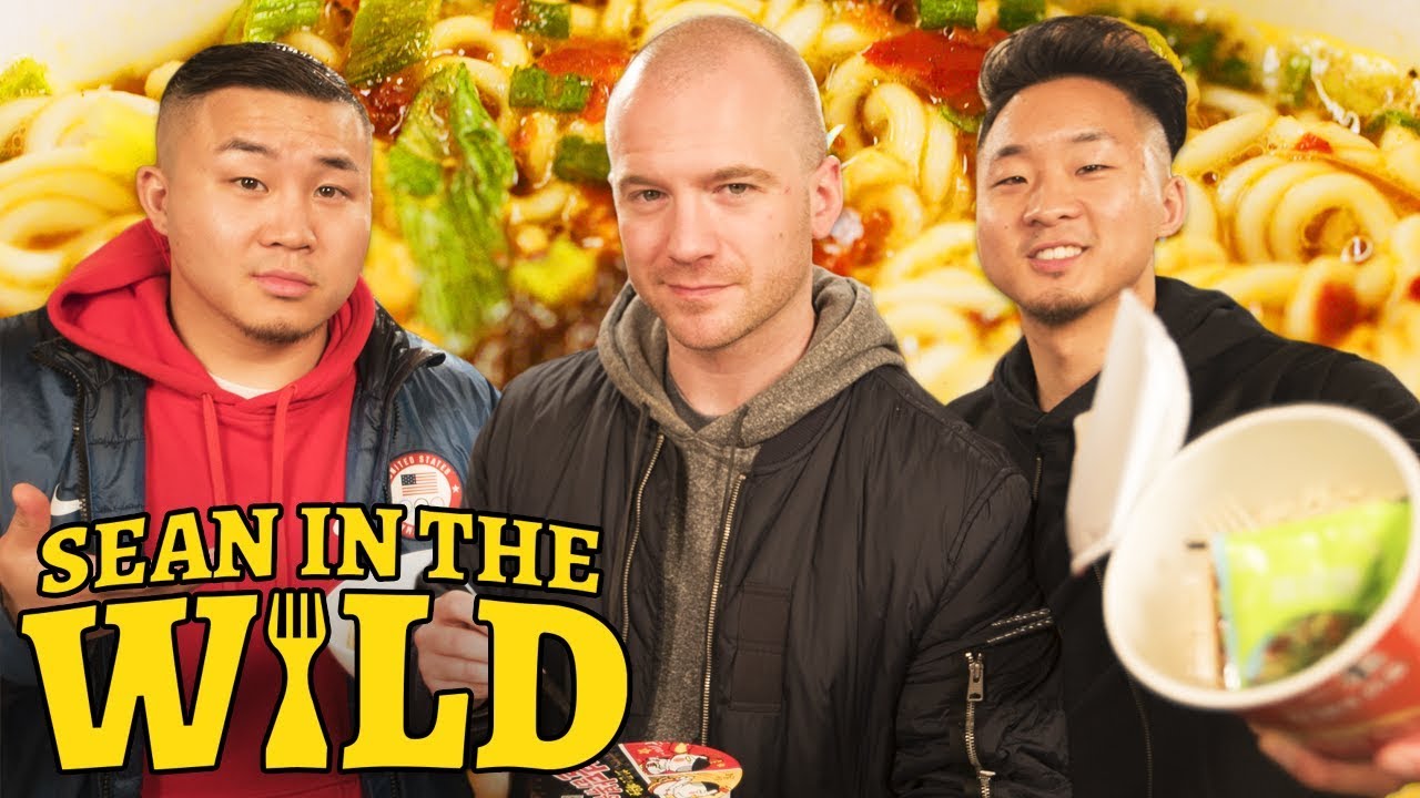 Fung Bros and Sean Evans Review International Instant Noodles | Sean in the Wild | First We Feast