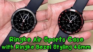 Samsung Galaxy Watch Active 2 Ringke Air Sports Case with Ringke/MoKo Bezel Styling 46mm