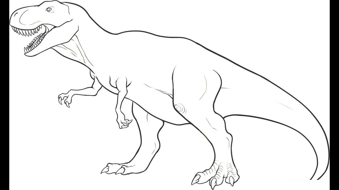 how to draw a dinosaur t rex dinosaur drawing simple