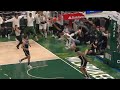 James Harden trying to stop Giannis on a fast break dunk 🤭 Nets vs Bucks