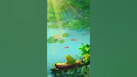 Summer lotus pond sunshine Animated - DayDayNews