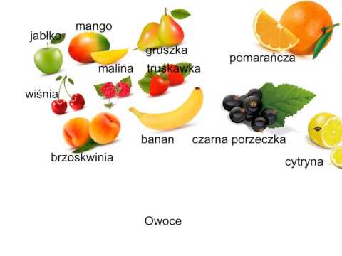 POLISH FOR BEGINNERS. Owoce (1). Fruit.