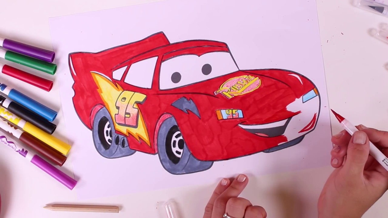 Dibujos de rayo mcqueen a color