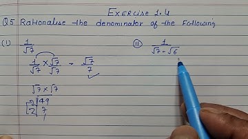 Class 9 - Exercise 1.4 - Q 5 | Rationalise the denominator of the following