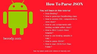 how to parse json through data binding Details
