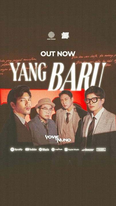 #YangBaru bisa didengarkan di semua Digital Stream Platform kesayangan kalian. #YovieAndNuno