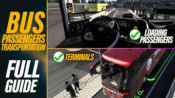How to Install Bus Passengers, Bus Terminals and Buses in ETS2 | Crash fixed full in-depth guide