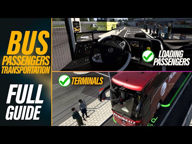 How to Install Bus Passengers, Bus Terminals and Buses in ETS2 | Crash fixed full in-depth guide class=