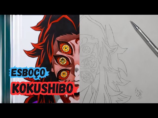 Como desenhar o YORIICHI vs KOKUSHIBO passo a passo #1 