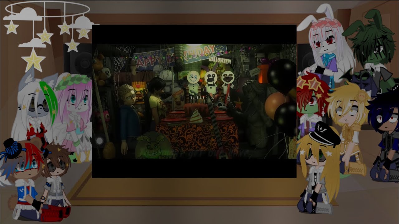 Fnaf security breach react to Halloween at Freddy’s remix II