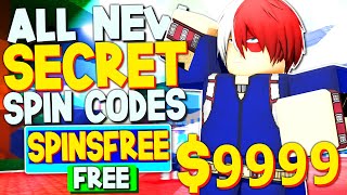 ALL NEW *SECRET FREE SPINS* CODES in MY HERO MANIA CODES! (Roblox My Hero Mania Codes) ROBLOX