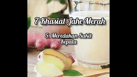 7 Khasiat Jahe Merah Untuk kesehatan Tubuh