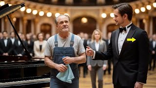 Single Dad Janitor Mocked to Play Piano —His Unforgettable Tune Moved the CEO to Tears.