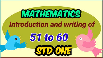 Introduction and writing of 51 to 60.Std -One Math semi. Page No. 53