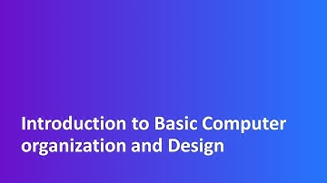 Ch - 5 | Tutorial - 1 | Introduction Basic Computer Organization and Design | CO / COA