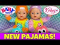 Baby born twins evening routine emma  ethan get new super cute pajama sets from kinby  