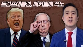 🚨상원통과 불발된 $2,000 인상안, 트럼프대통령의 격노와 매커넬 원내대표 반응