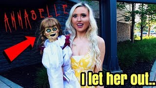 I let the REAL ANNABELLE DOLL from the Movies out for 24 Hours..