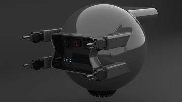 Modeling A SCI-FI Drone - Hard Surface Modeling Time Lapse Video