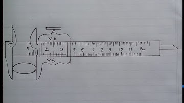 ভার্নিয়ার স্কেল আঁকার নিয়ম / ভার্নিয়ার ক্যালিপার্স আঁকা /  স্লাইড ক্যালিপার্স আঁকা- Vernier Calipers