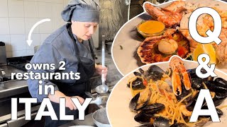 Q&amp;A WITH MY CHEF MOM IN *ITALY*